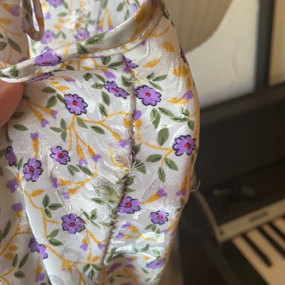 Vintage Silk slip floral dress - Picture 4 of 8